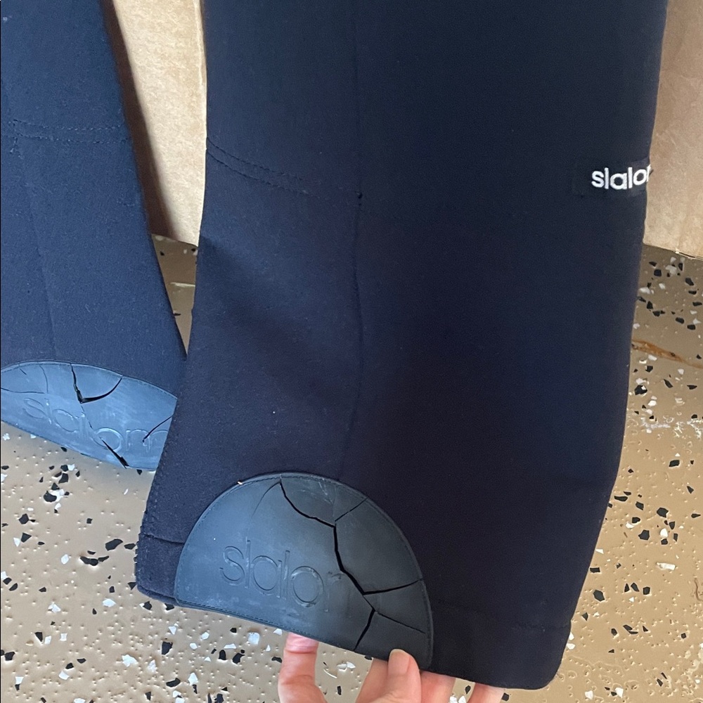Black Ski Overalls with Adjustable Straps 53% wool WARM winter insulated pants s - Picture 12 of 16